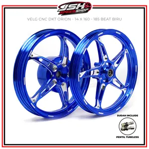 Velg CNC DKT ORION  RING 14 160 - 185 Bintang Laut Matic Vario 110 125/150 Mio Beat Scoopy Spacy Nmax New Nmax Old Aerox Old