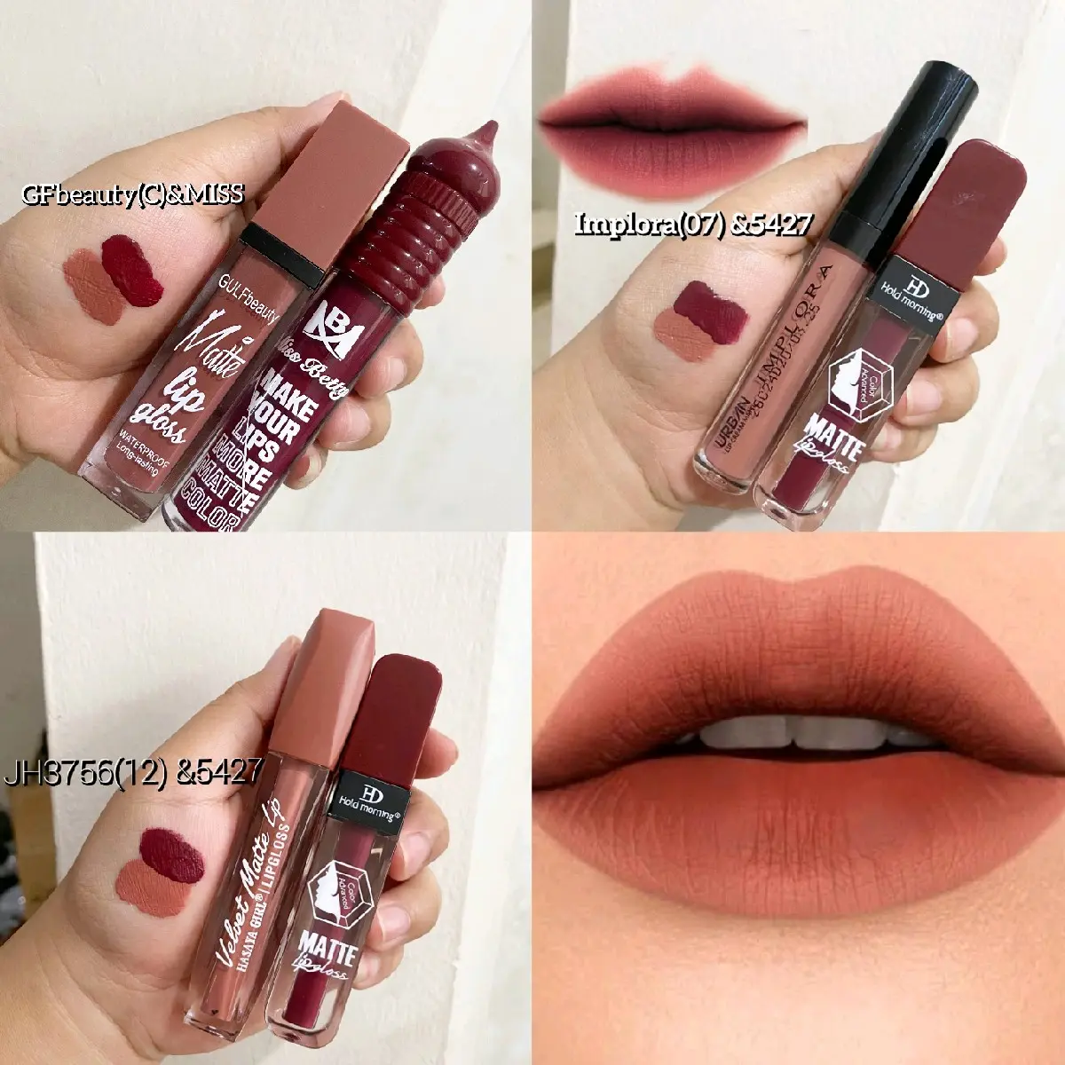 (DAPAT 2PCS)KISSBEAUTY 6403 KIBY LIPCREAM OMBRE SET DAPAT 2PCS Lipstick