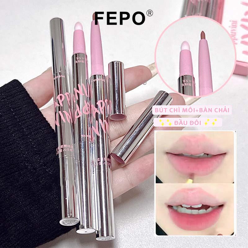 FEPO Son Lót Môi Mờ Chống Thấm Nước Vây Son Môi Bút Chì Trang Điểm Son Môi Bút Gel Lâu Dài Lip Liner