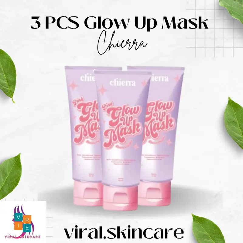 Bundling 3pcs Chiera Beauty Pink Glow Up Mask by Chierra Mencerahkan Kulit 0