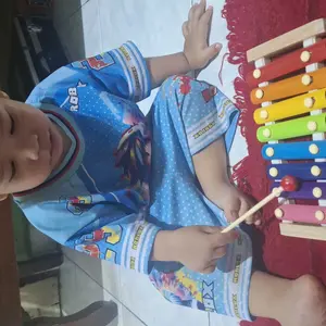 ALVSKYKIDS Mainan Anak Basic Kayu Edukasi Sensory Montessori Mini Round Beads Jam Puzzle 3D Shape Geometri Xylophone Kado Toys