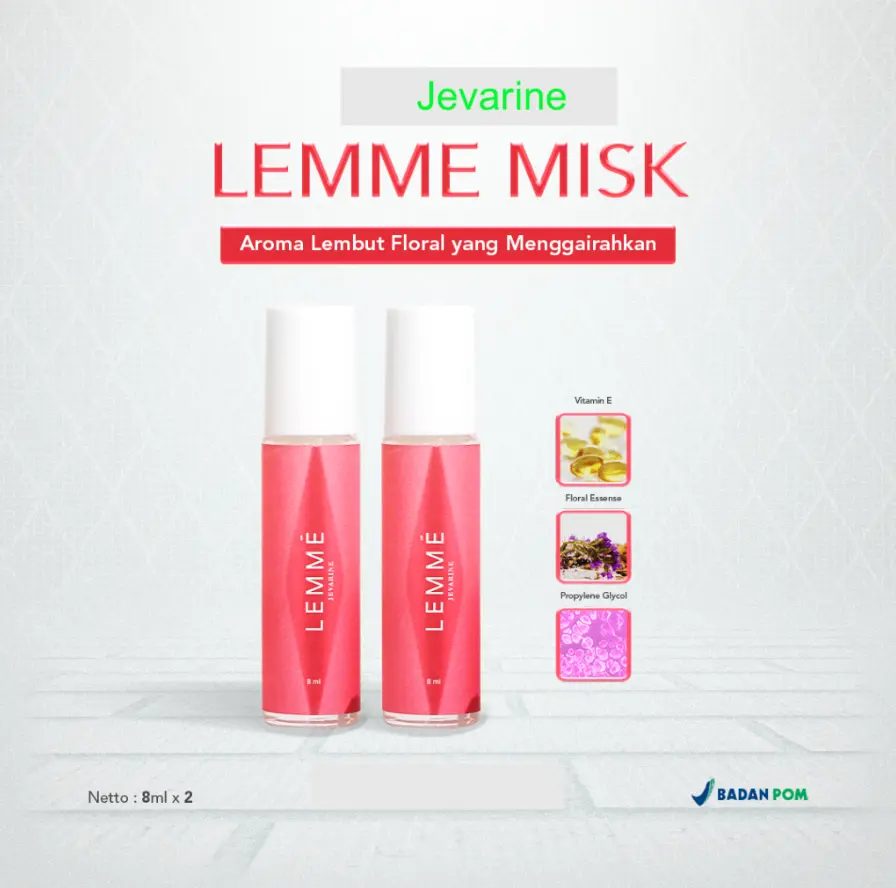 Paket Bundling 2 PCS Jevarine Lemme Misk - Parfume Khusus Area Miss V