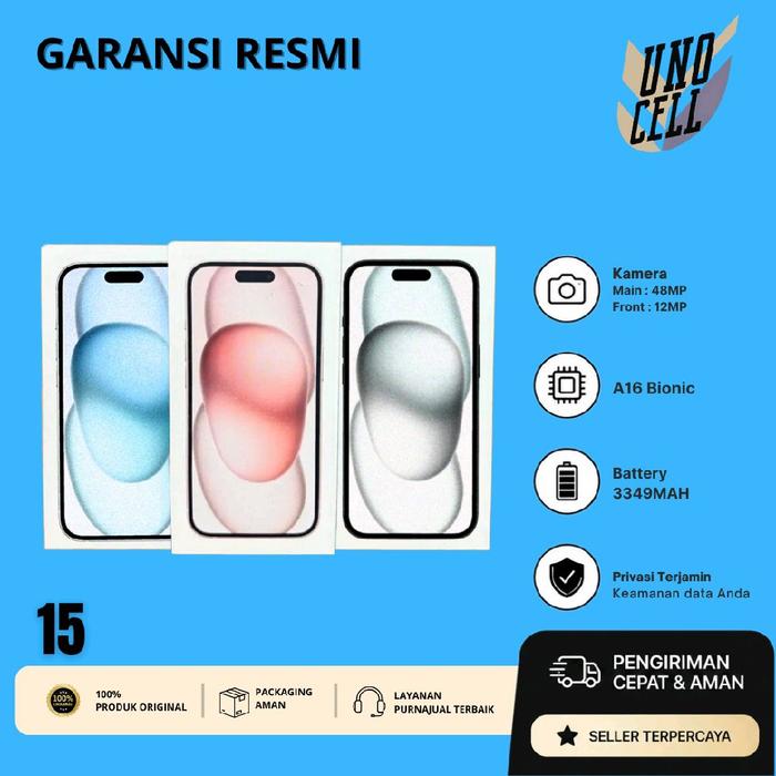 Promo (Spc) Apple iPhone 15 128 & 256gb Garansi Resmi Indonesia - 128GB ...