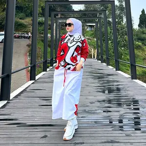 Set Rok terbaru baju merah putih by Calistha