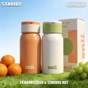 STARJOY (15oz/450ml) Stainless 316L Mug Kopi,Tumbler Vakum, Kapasitas Besar, Anti Panas & Dingin, Praktis Dibawa, Saringan Teh di Dalam antitumpah Vacum Steel Tahan Dan Termos portable klasik termos vakum