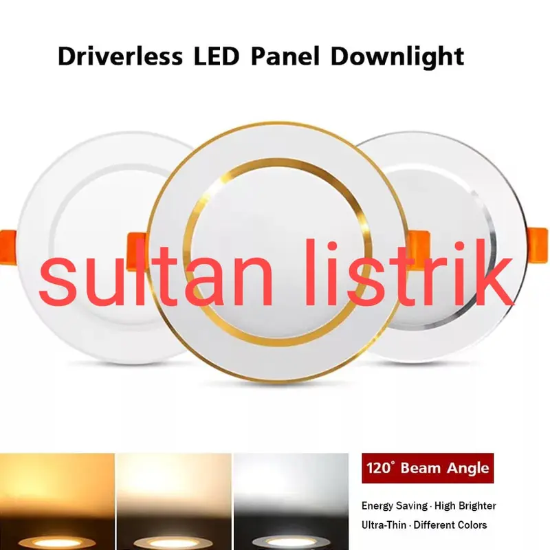 LAMPU DOWNLIGHT 3 WARNA 5 WATT AC 220 VOLT / LAMPU PLAFON 3 WARNA PUTIH, KUNING, WARM WHITE AC 220 VOLT 1