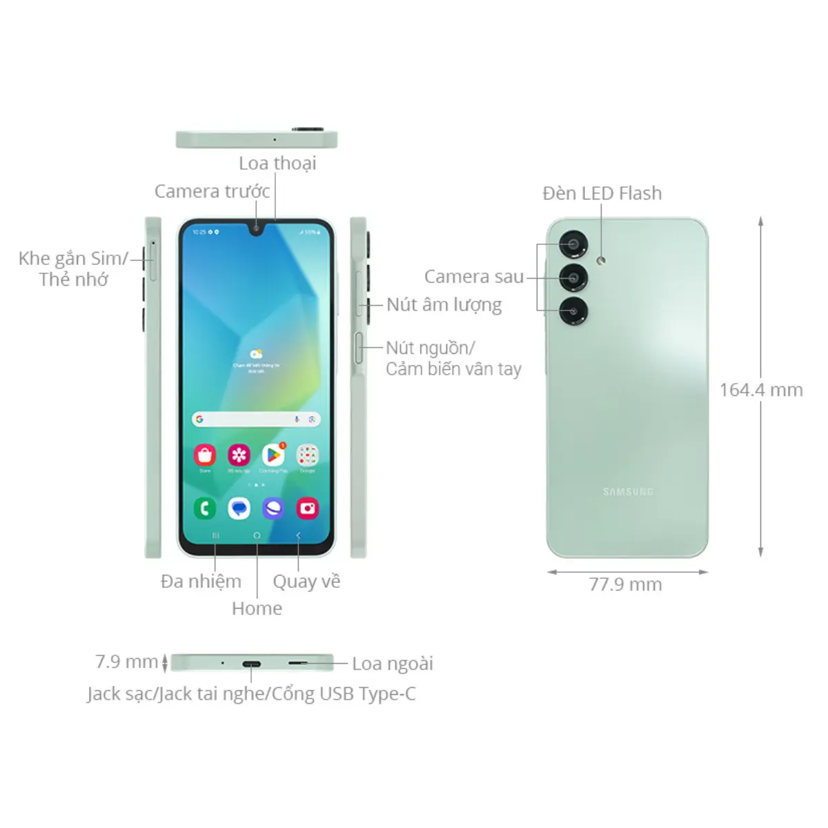 Điện thoại Samsung Galaxy A16 4G 4GB/128GB - Hàng Chính Hãng | BigBuy360 - bigbuy360.vn