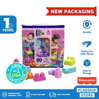 Gambar Mega Bloks First Builder Big Building Bag Pink (80 Pieces) dari fisherpriceflagship Kota Tangerang 1 Tokopedia