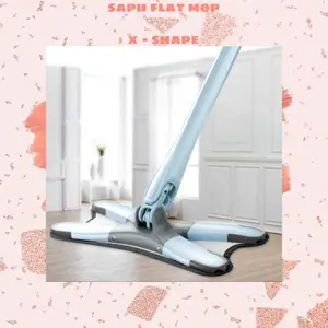 Sapu flap mop X - shape Dapat disesuaikan
