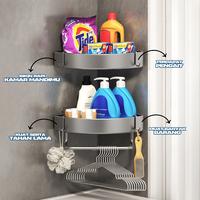 Gambar Rak Sudut Serbaguna Space Rack Multifunction Rak Kamar Mandi Sudut Berbahan Space Serbaguna Gantung Tempel Dinding - Rak Sudut Siku dari HOKKY-SHOP Kab. Tangerang 5 Tokopedia