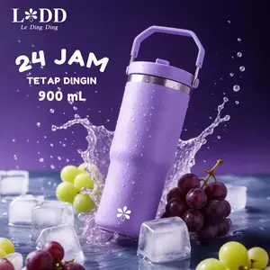 LDD-Botol Minum Vacuum Insulated Tumbler Stainless Tahan Panas Dingin 24 Jam Portabel Termos