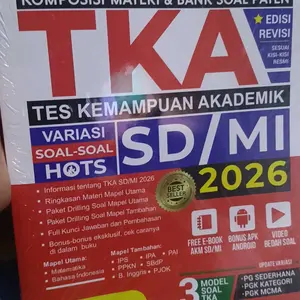 Arruzzmediastore Buku Kompeten TKA 2026 untuk Siswa SD MI Buku Ujian Nasional dan Sekolah