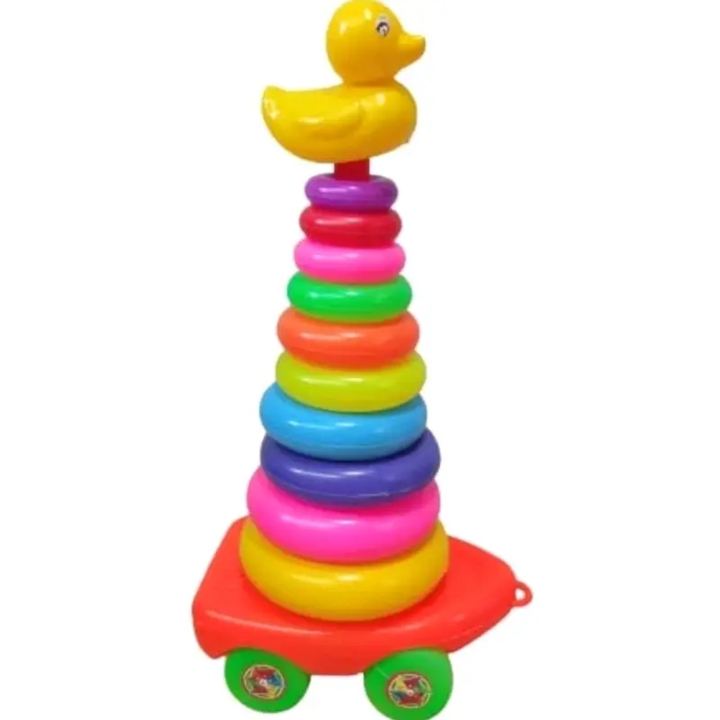 mainan anak edukasi mainan ring donat susun bebek Toys 2