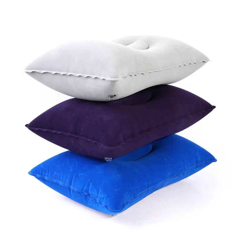 gối khí bơm giường. giấc ngủ gối cắm trại PVC gối cổ bằng nylon