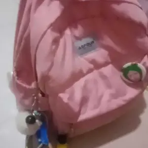 Yuki Asfour - Tas Sekolah Kuliah Mini Ransel Kecil Parasut Anti Air Fashion Bahan PVC Water Resistant dengan 2 Ruang Penyimpanan dan Tali Adjustable Backpack