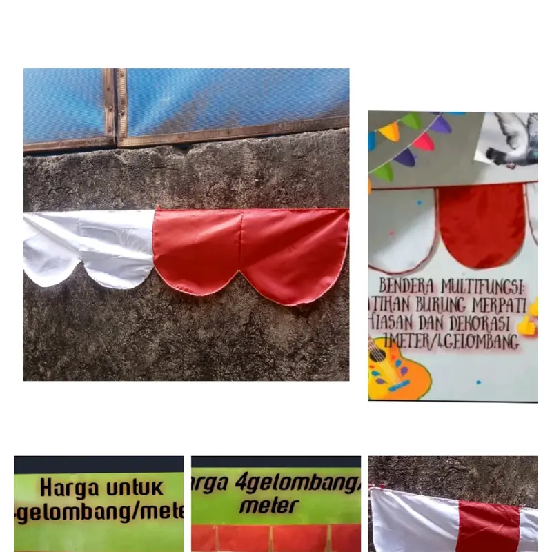 Bendera kolong/meter, BENDERA LATIH MERPATI,BENDERA MERPATI, umbul umbul Merah putih,Bendera merah putih,Bendera, umbul umbul,bendera kolongan,bendera Indonesia, bendera kolongan, pernak-pernik kemerdekaan, aksesoris kemerdekaan, aksesoris burung merpati 2