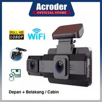 Gambar Acroder Dashcam Mobil 3 Inch IPS Screen 1080P WiFi Dual Lens Front Inside Rear 24-Hour Parking Monitoring Loop Recording Kamera - WiFi+Front & Inside, Dashcam only dari Acroder.ID Kab. Tangerang 1 Tokopedia