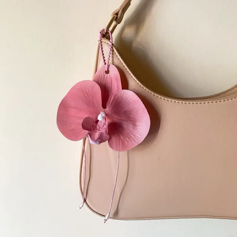 Orchid Bag Charm - Gantungan tas aesthetic model bunga anggrek