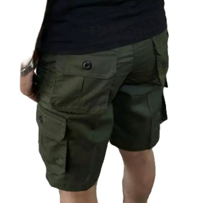 Celana Pendek Cargo Pria Gunung Casual Bahan Melar Big Size Jumbo 27-34 0