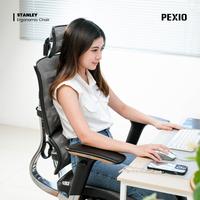 Gambar Pexio Stanley Kursi Kantor Ergonomis Hitam - Abu-abu dari Pexio Ergonomic Kota Administrasi Jakarta Barat 3 Tokopedia
