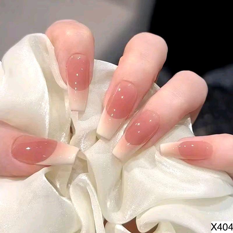  Mã 404 Bộ Nail Box Màu Hồng Thạch  Kèm Keo Nữ Women 