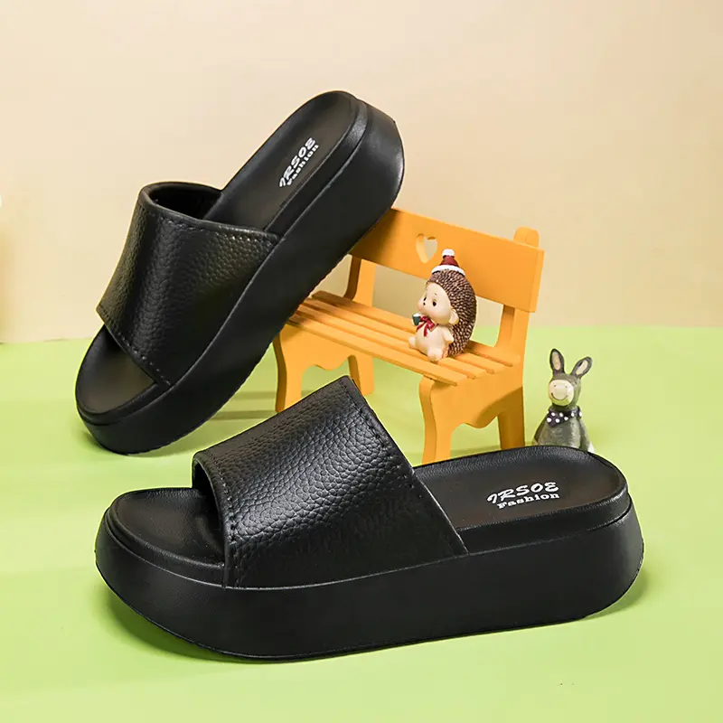 IRSOE Sendal Dewasa Wanita Karet Tinggi Desain Menarik Anti Slip Trendi Sendal Dewasa Perempuan Baru sandal wanita sandal korean style  sepatu cewek sandal selop wanita Shoes