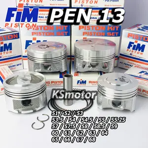 PISTON SEHER FIM PIN 13 51 52 53 54 55 55.5 56 56.5 57 57.5 58 58.5 59 60 61 62 63 64 65 66 JUPITER Z VEGA R VEGA R NEW VEGA ZR