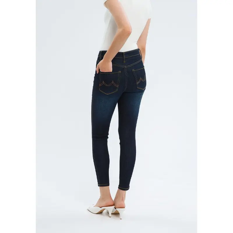 Minimal 311 High Rise Skinny Jeans Dark Blue 2