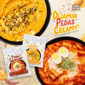 ZONA NYAM Paket Bundling 2pcs Topokki Gochujang dan Topokki Keju Creamy