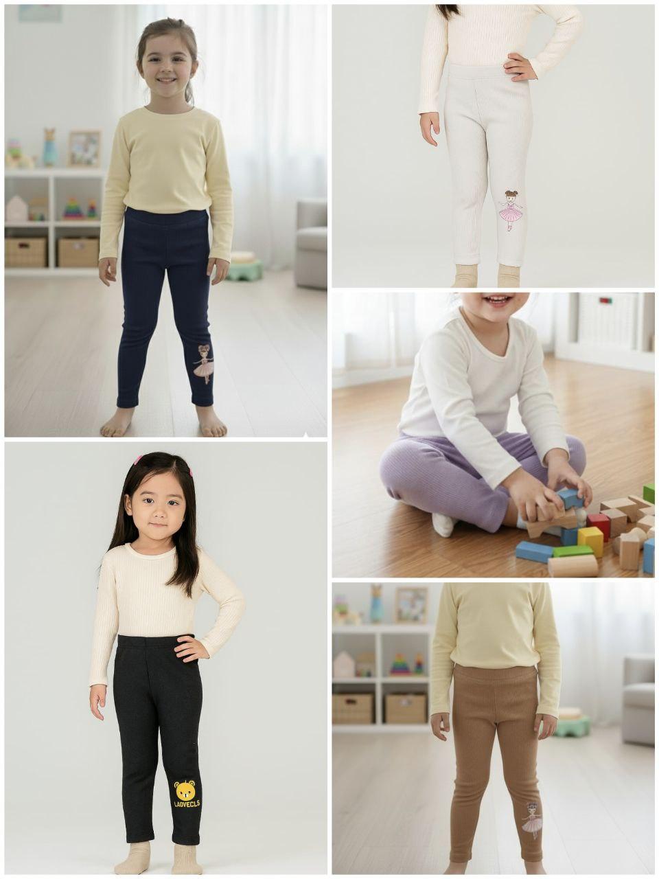 PAKET HEMAT ISI 5PCS LEGING MILANO ANAK || USIA 1-10THN Fashion