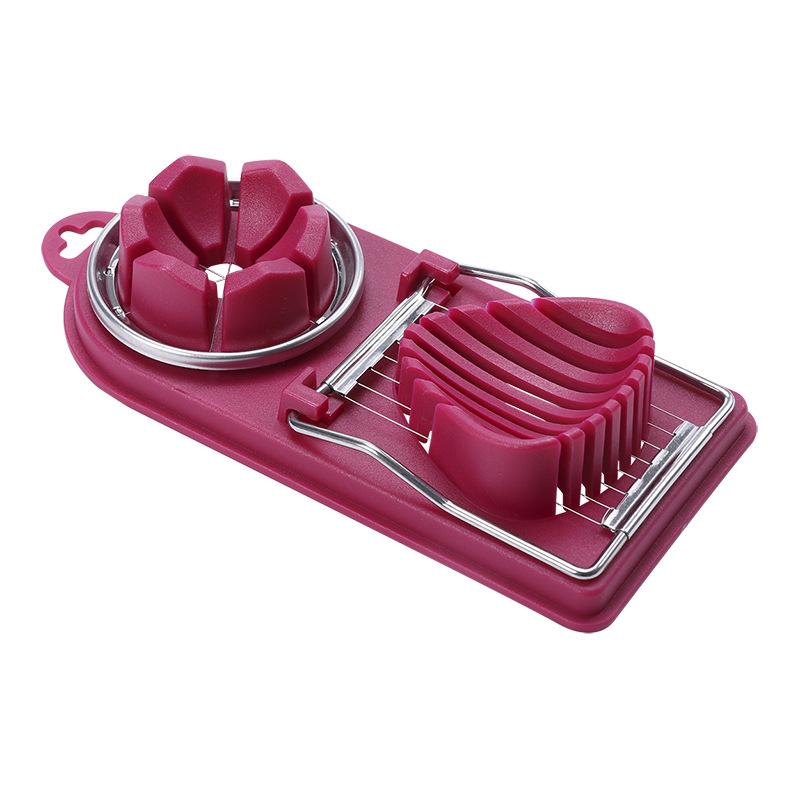 Egg Cutter Multifunctional Stainless Steel Wire Egg Slicer Sectioner Cutter Molds Portable Luncheon Meat Cutter Kitchen Gadget 8