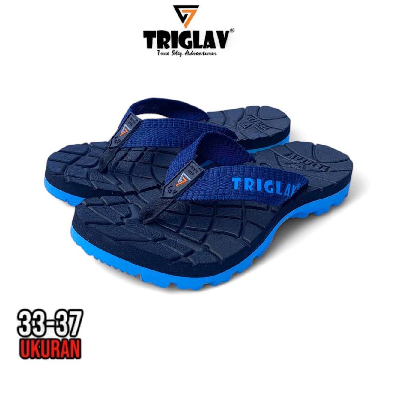 Sandal Jepit Anak Triglav Fashion Casual Pro Size 33-37 biru navy Sendal Karet 2