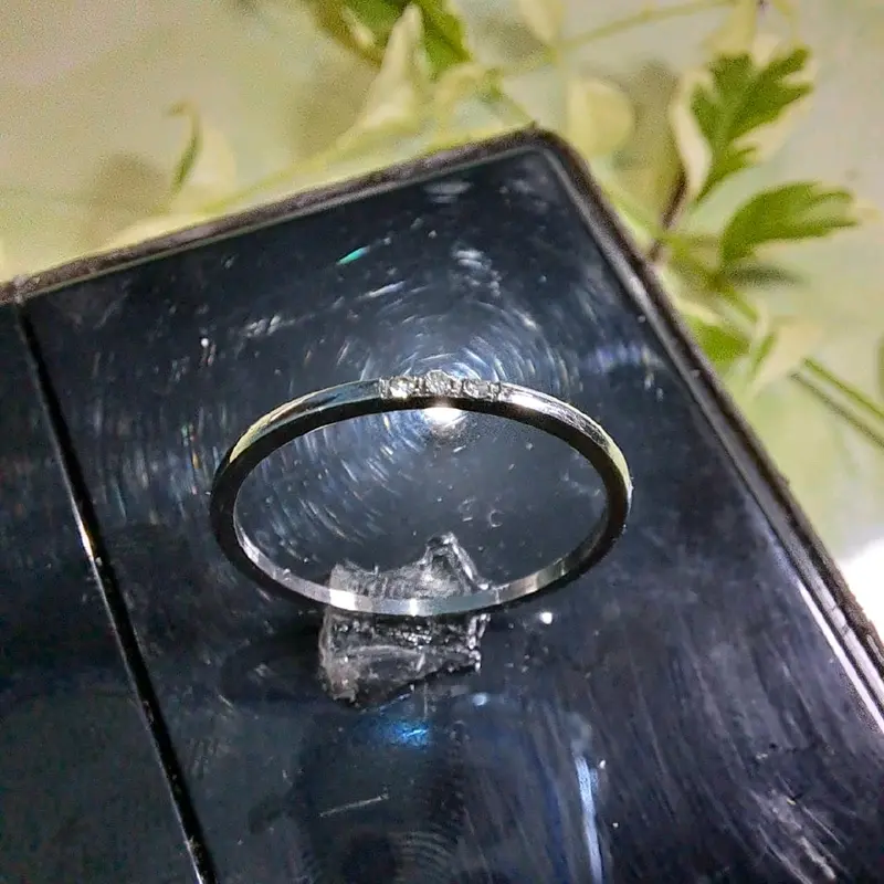 Cincin Titanium Bidadari Permata Kecil Anti Karat dan Anti Luntur SIAP86 5