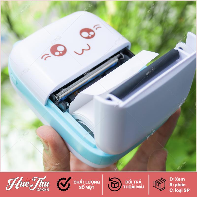 Máy in nhiệt mini Bluetooth cầm tay đa năng - In hóa đơn đơn hàng hình ảnh văn bản không cần mực nhỏ gọn tiện lợi