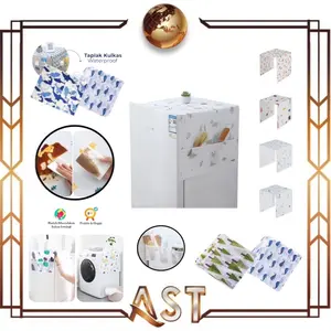 Taplak Kulkas Cover Lemari Es Sarung Anti Debu Waterproof