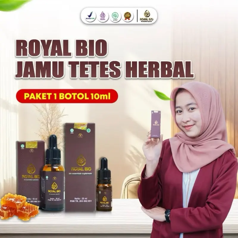ROYAL BIO 10 ml Jamu Tetes Suplemen Kesehatan