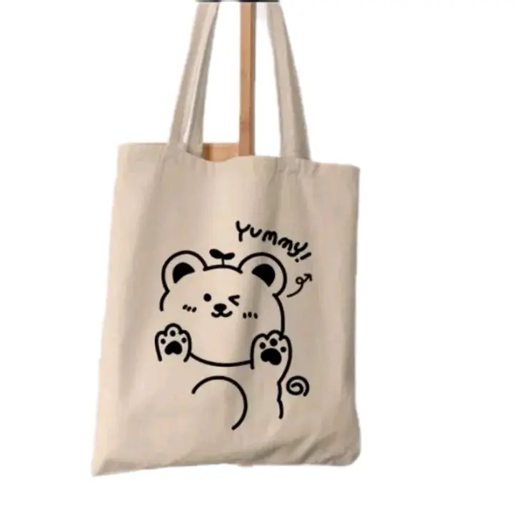 Tote Bag Kanvas Wanita K-POP Terbaru dengan Resleting - Cewek, Totebag, Perempuan, Kpop
