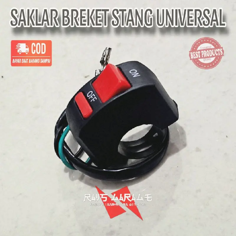 Saklar Breket Stang Universal PCX Scoopy KLX Semua Jenis Motor Berkualitas - Motorcycle Lampu Aksesoris 1