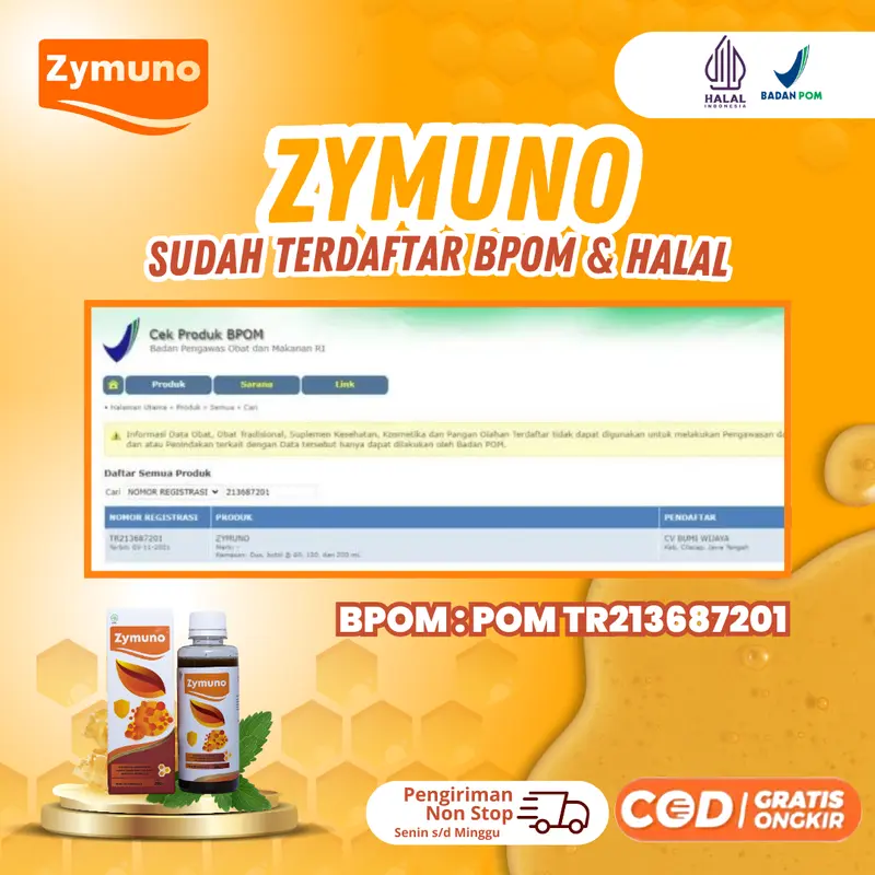 Madu Zymuno Asli - Program Garis Dua Suami Istri Cepat Hamil - 1 Botol @200ml Solusi Herbal Tips Ikhtiar Terapi Kesuburan Alami Original Telur - [Halal dan BPOM, murah] 4