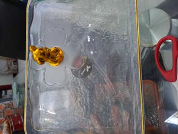 Product Review of SET Nampan Tray Mewah Nampan Dengan Pegangan Handle Gold Snack Fruit Tray Tempat Penyimpanan Kue - PMJ203 Kitchenware Makan from v**3 1