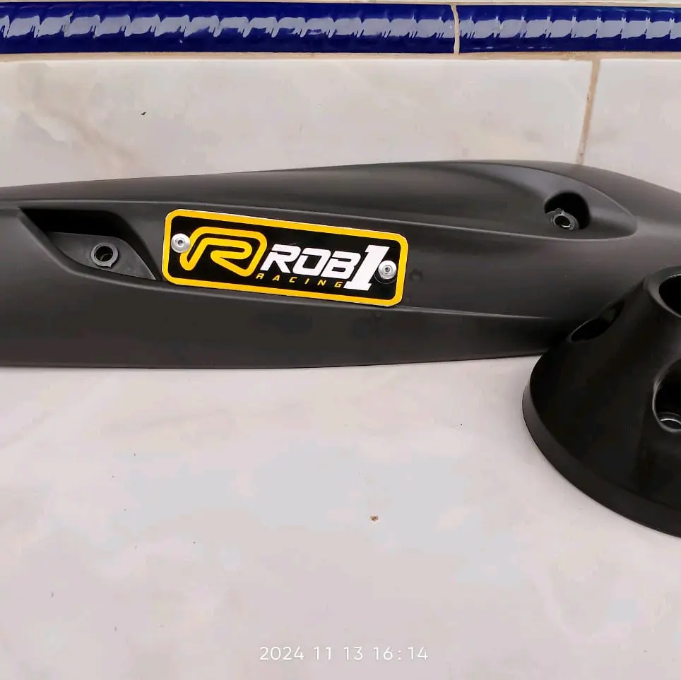 Cover Tameng Corong Endcup X Knalpot ROB1 Aerox/Nmax Motorcycle Aksesoris Racing