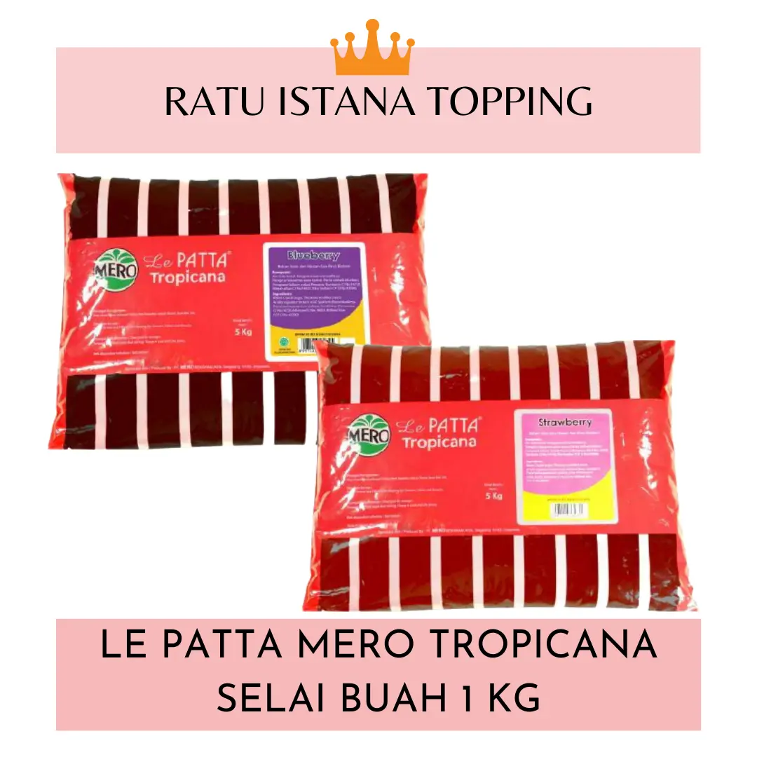 SELAI DURIAN STRAWBERRY BLUEBERRY LEPATTA MERO 1 KG TOPING ISIAN OLESAN ROTI BAKAR SUS PIE