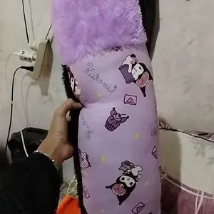 Bantal Karakter Anak Kuromi 1 Set ( Bantal & Guling ) Cocok Untuk Anak - Anak Unisex