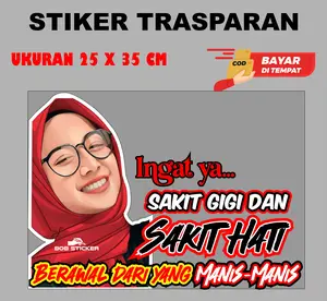 Terbaru Stiker Transparan  Kata Kata untuk kaca dan variasi mobil anti luntur anti sobek pintu