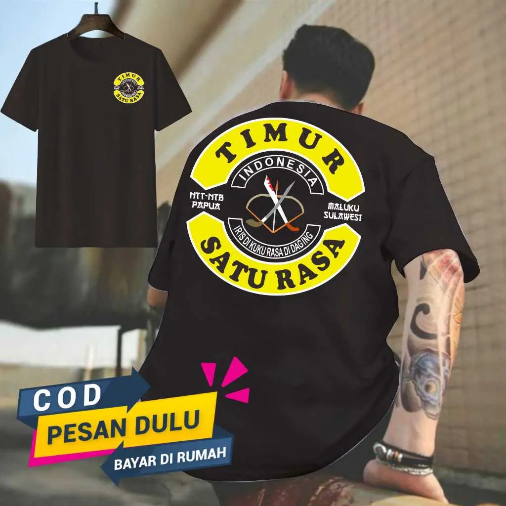 KAOS TIMUR INDONESIA BERSATU MALUKU SULAWESI NTT-NTB PAPUA SATU RASA