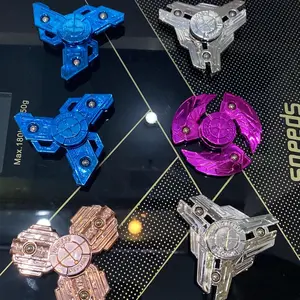 Spiner Mainan Metalic Terbaru dari Plastik dengan Finishing Warna Metalic Motif Terbaru Fidget