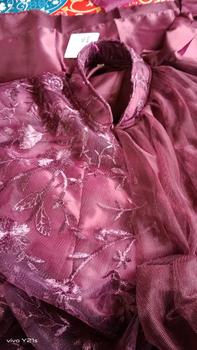 Product Review of Gamis brokat 2025 model baru Kinar Dress Kondangan Terbaru Bahan Silk Kombinasi Tile Gamis Brukat Pesta Terbaru Warna Burgundy Ukuran S M L XL XXL XXXL Gaun Mewah Wanita Dewasa Lebaran Muslim from R**a Y**i 0