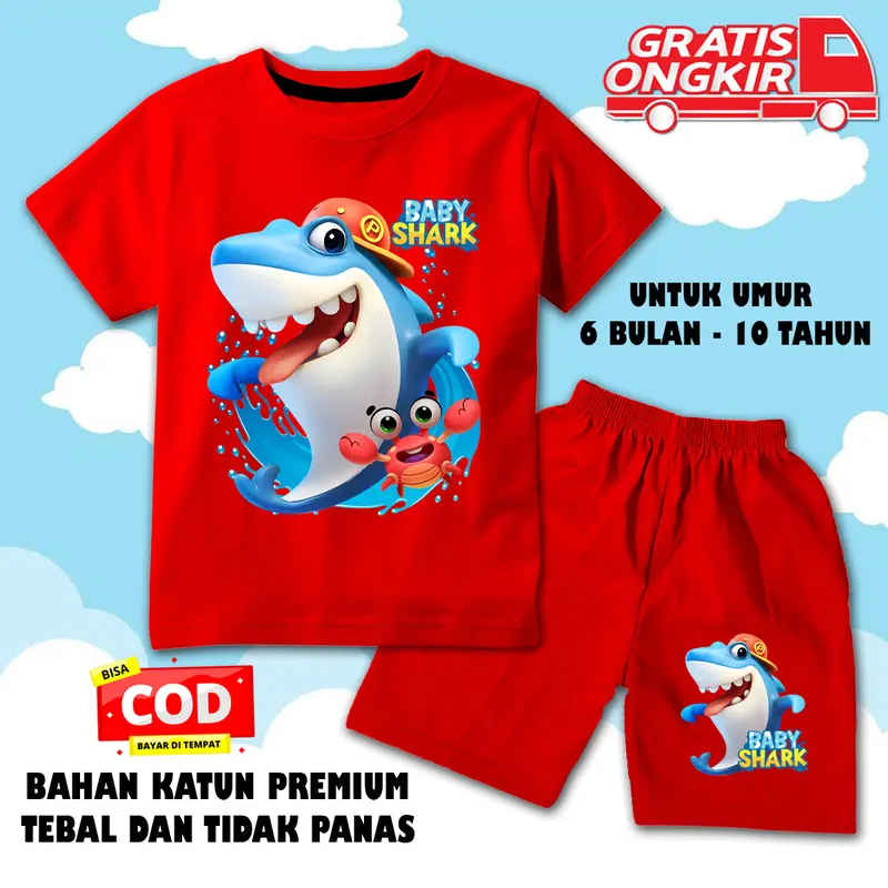 hasuto-setelan anak laki laki / setelan anak perempuan / baju anak karakter usia 6 bulan-10 tahun 76 6