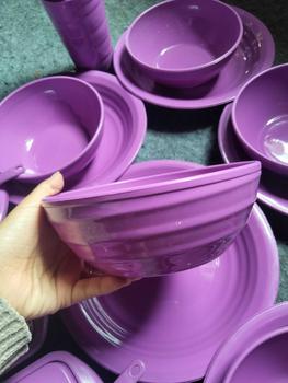 Product Review of Prasmanan set Plastik isi 18 pcs (6pcs Piring+6 Pcs Mangkok+3 Pcs Basi Mini (500ml) +3 Pcs Gelas Ulir) Free Centong sayur mini Makan from 𝔂**࿐ 2