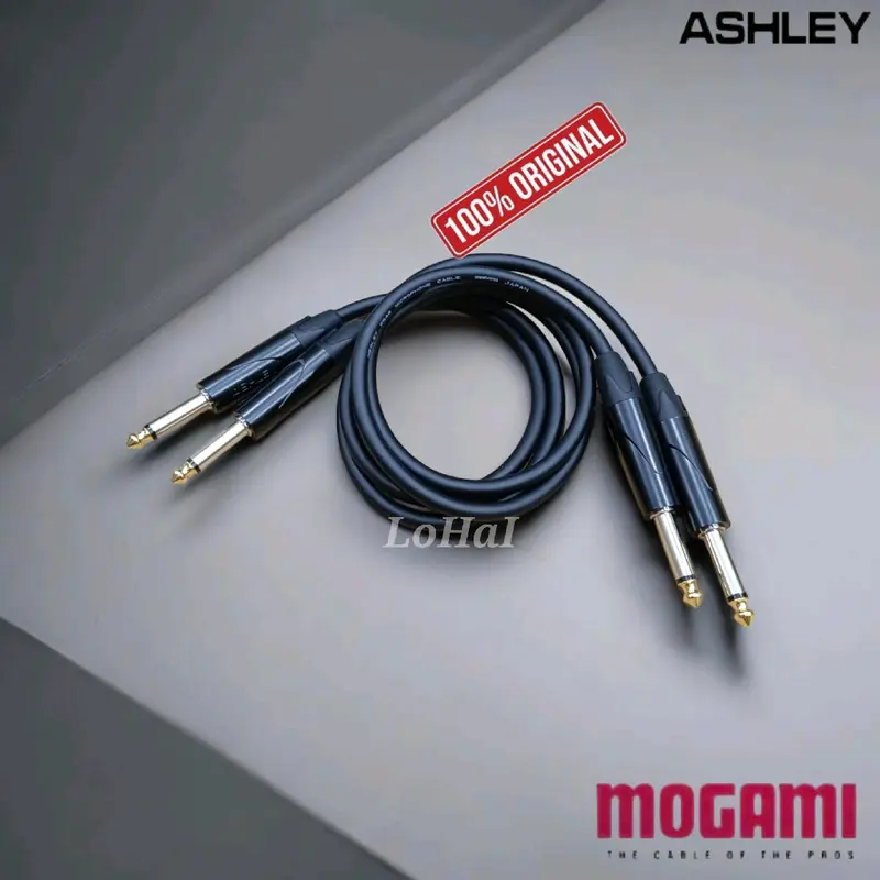 Kabel XLR F Akai to Akai Left Right Mono 50cm/75cm (Konektor Audio Mixer ke Soundcard) 75CM Mogami Made in Japan Original 6